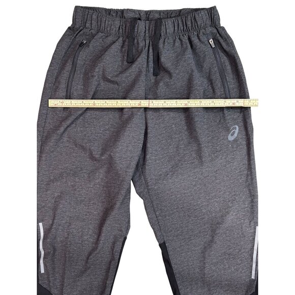 Asics Mens Athletic Pants S Gray/Black Polyester & Spandex - Picture 10 of 11